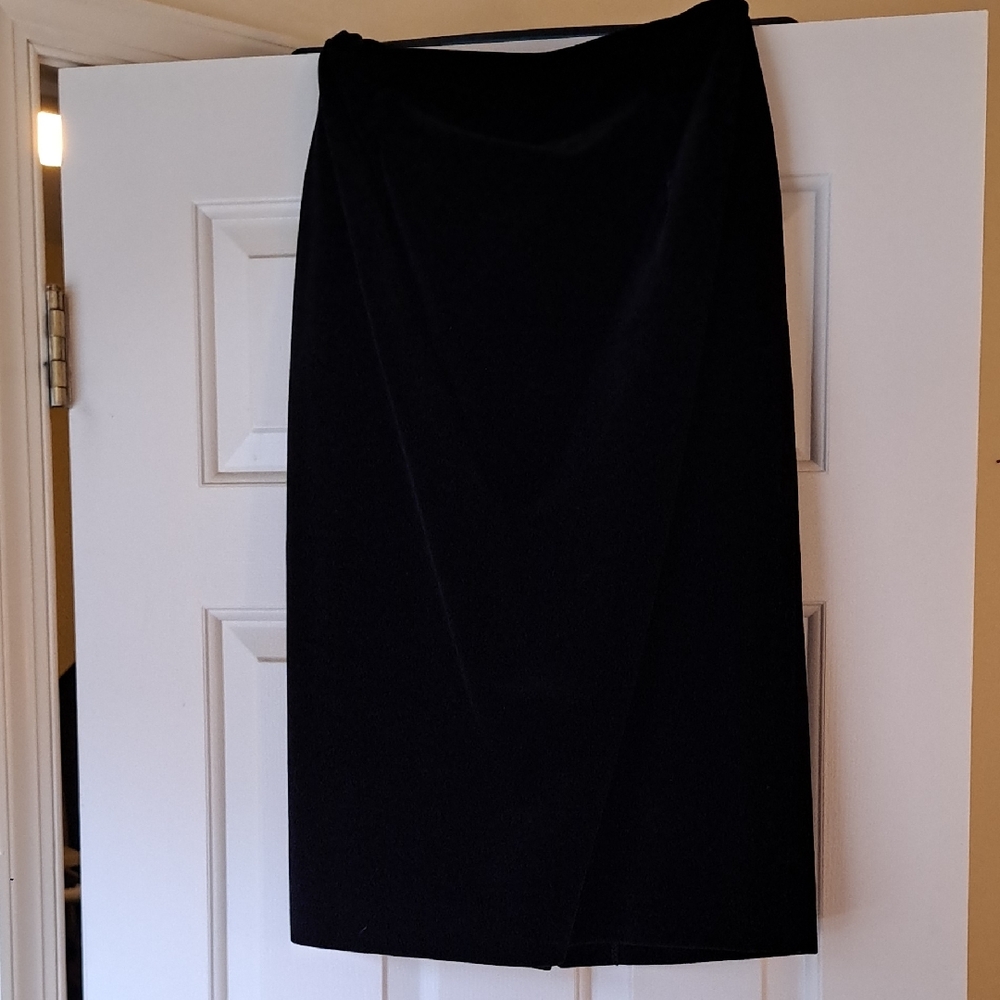 Rodier black velvet skirt